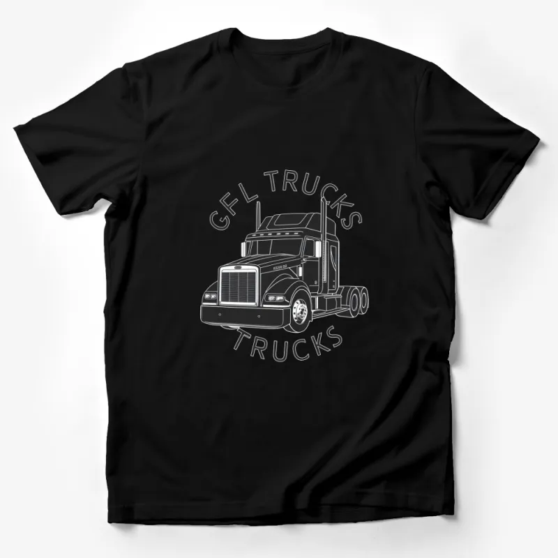 Vintage Truck T-Shirt, Classic Semi Truck Graphic Tee, Truck Lover Gift, Men's Cool Truck Shirt Male T-Shirt