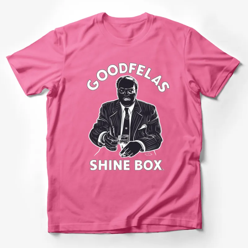 Goodfellas Shine Box Movie Quote T-Shirt, Classic Film Fan Tee, Unique Vintage Graphic Design Top Male T-Shirt