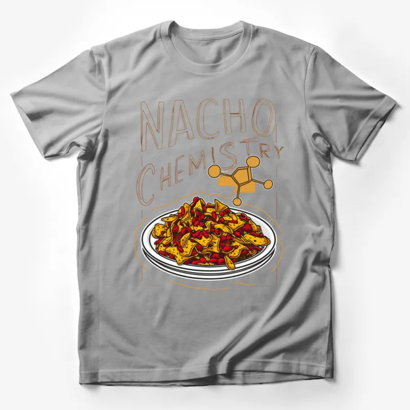 Nacho Chemistry T-Shirt, Funny Food Science Shirt, Nachos Lover Gift, Geeky Apparel for Men and Women Male T-Shirt