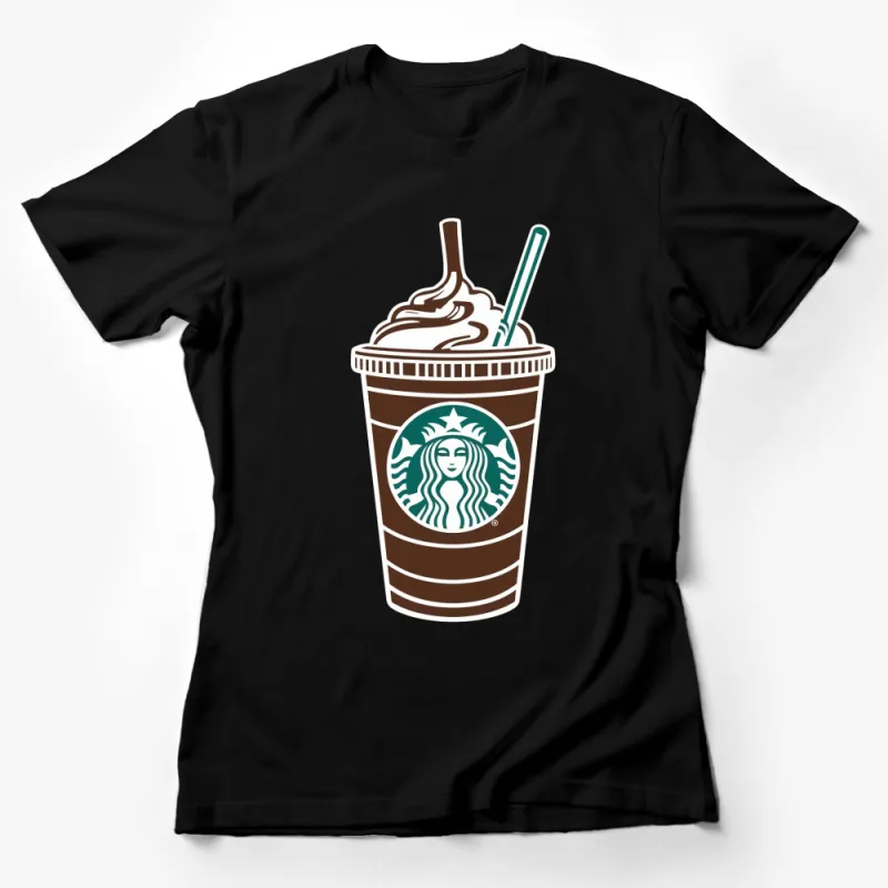 Frappuccino Graphic T-Shirt, Coffee Lover Tee, Trendy Barista Shirt, Unisex Casual Wear Female T-Shirt