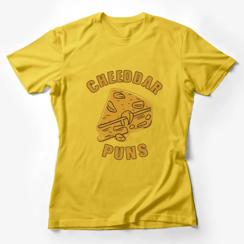 Funny Cheese Lover T-Shirt - Cheddar Puns Graphic Tee, Unique Foodie Gift, Casual Wear Female T-Shirt