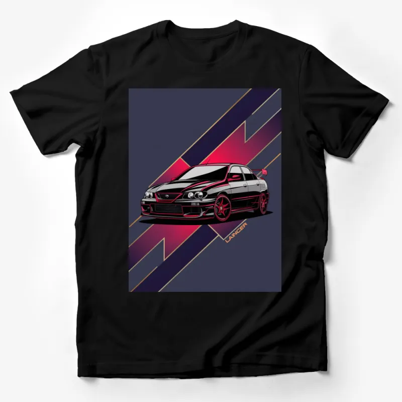 Vintage Lancer Car T-Shirt, Retro Automotive Enthusiast Tee, Sports Car Graphic Shirt, Gift for Car Lovers Male T-Shirt