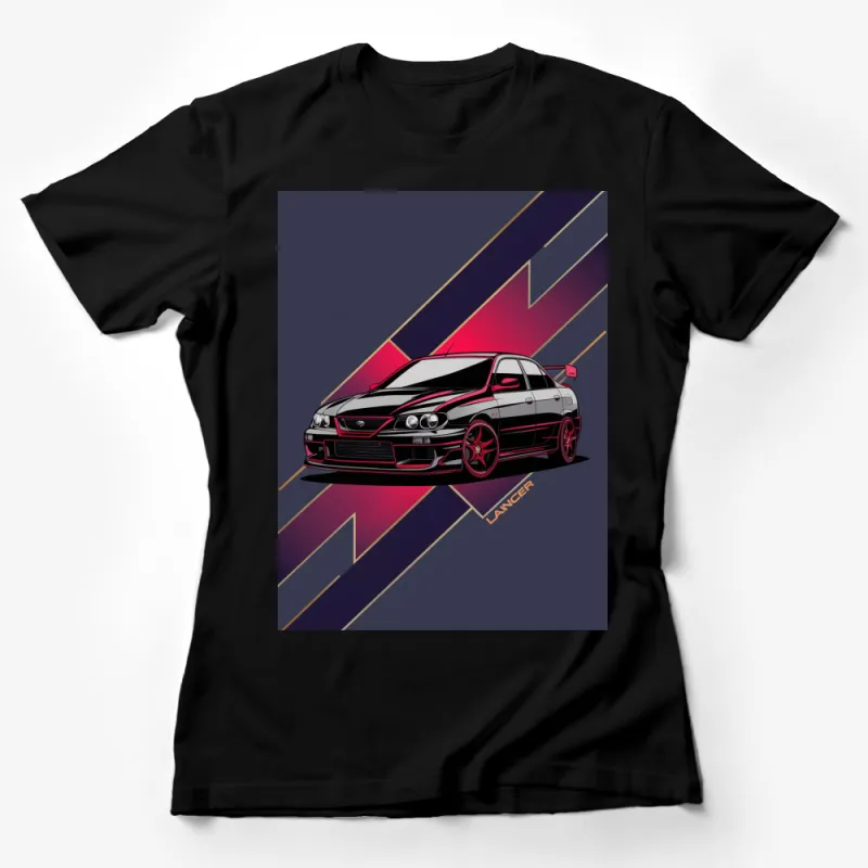 Vintage Lancer Car T-Shirt, Retro Automotive Enthusiast Tee, Sports Car Graphic Shirt, Gift for Car Lovers Female T-Shirt