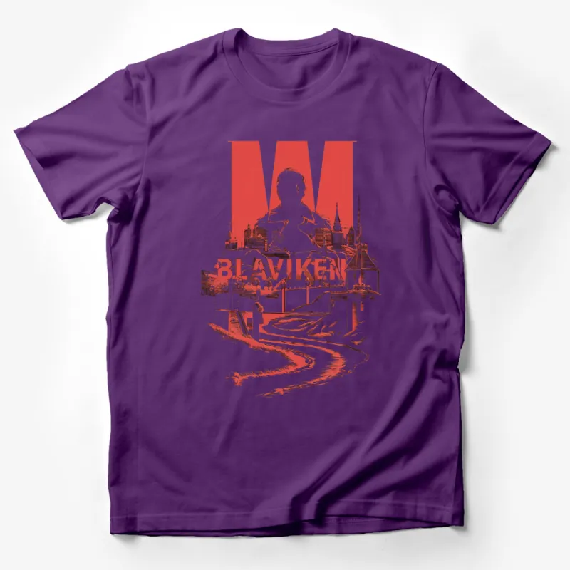 Vintage Blaviken Witcher T-Shirt, Red and White Graphic Tee, Unisex Fantasy Shirt, Gift for Gamers Male T-Shirt