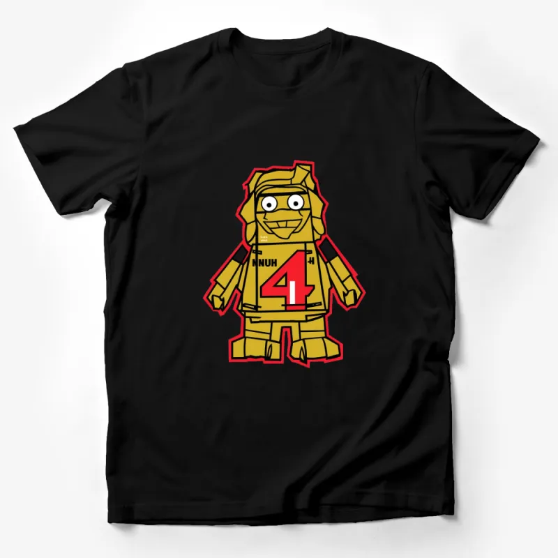 Kids Firefighter Cartoon T-Shirt, Cute Fireman Graphic Tee, Boys Girls Red Yellow Top, Birthday Gift Male T-Shirt