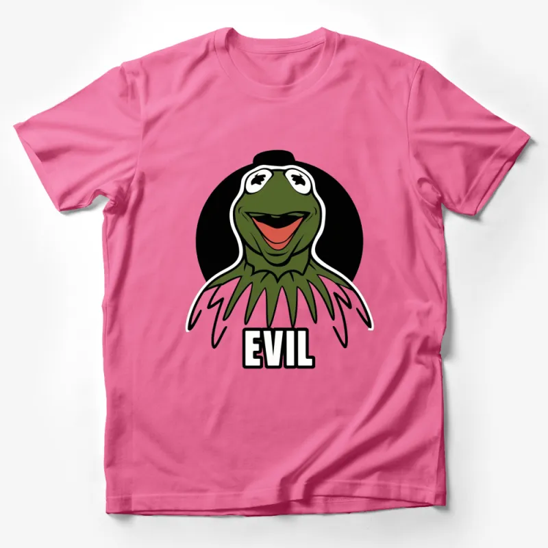 Evil Kermit Graphic Tee, Dark Humor Frog Meme Shirt, Unisex Adult Clothing Male T-Shirt