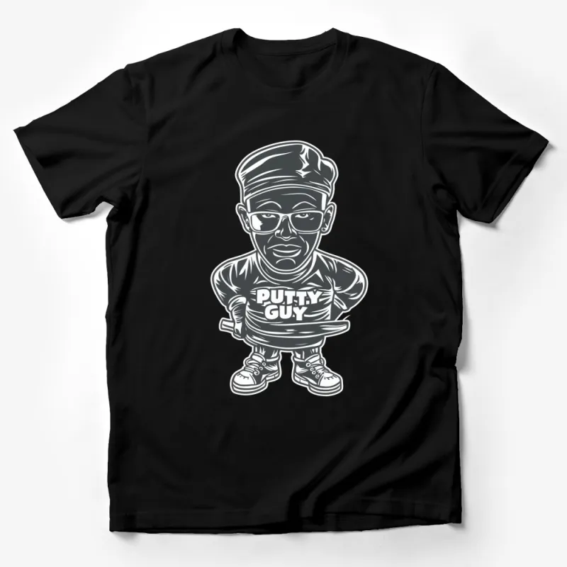 Cool Putty Guy Graphic T-Shirt, Unique Streetwear Style, Hip Hop Fashion Tee, Unisex Casual Top Male T-Shirt