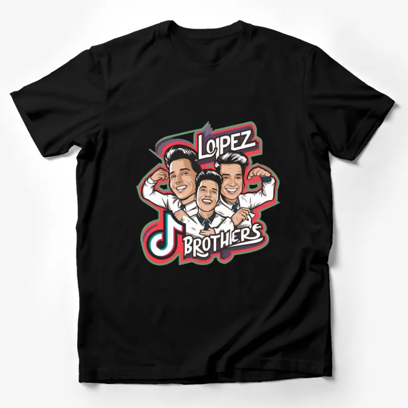 TikTok Inspired Lopez Brothers Graphic T-Shirt, Social Media Influencer, Hip Trendy Fashion Tee Male T-Shirt