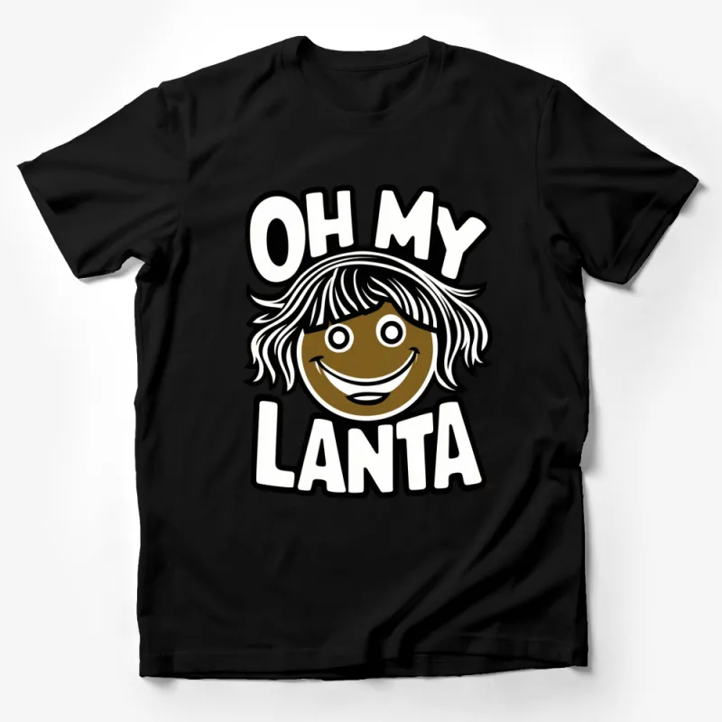 Oh My Lanta Retro Phrase T-Shirt, Vintage Style Graphic Tee, Unisex Casual Wear Male T-Shirt