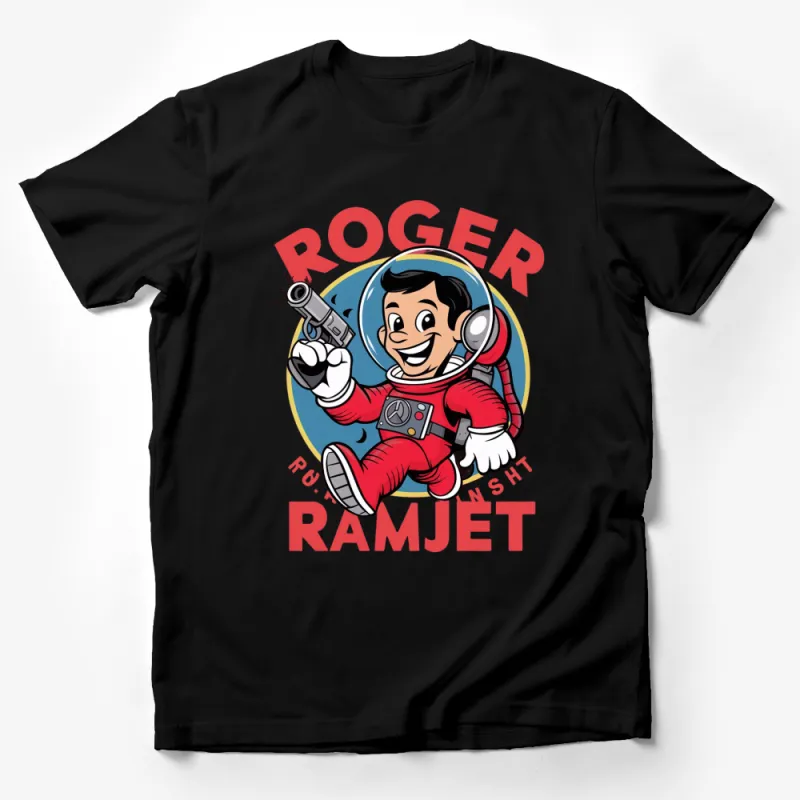 Retro Space Hero Roger Ramjet Graphic Tee, Vintage Cartoon Character T-Shirt, Unisex Tee Male T-Shirt