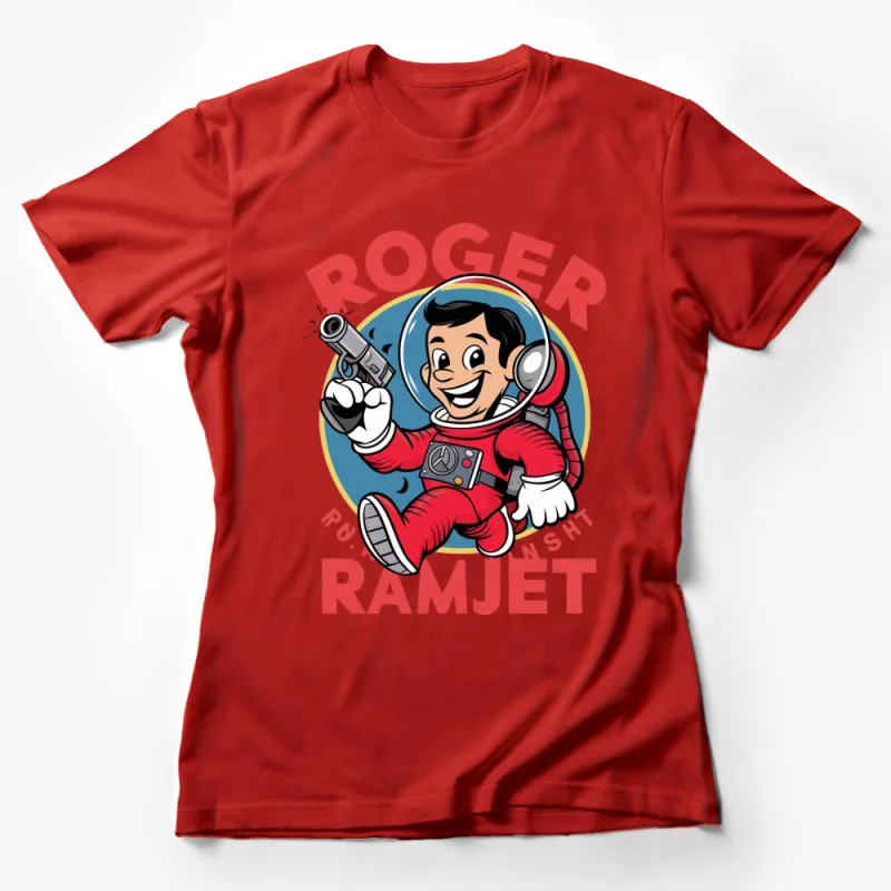 Retro Space Hero Roger Ramjet Graphic Tee, Vintage Cartoon Character T-Shirt, Unisex Tee Female T-Shirt