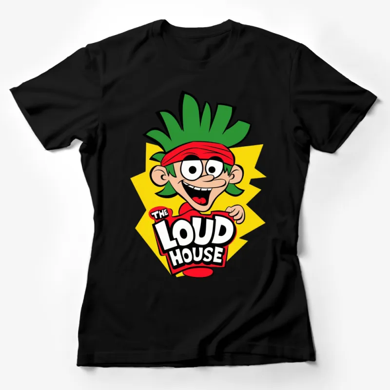 The Loud House Cartoon Character T-Shirt, Vibrant Kids Graphic Tee, Unisex Casual Clothing Female T-Shirt