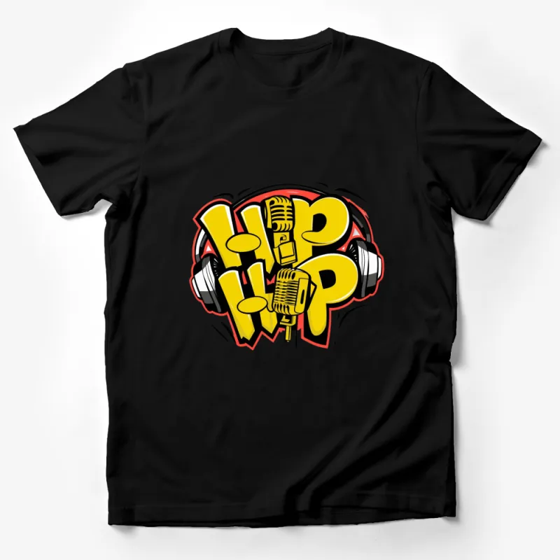 Hip Hop T-Shirt with Vintage Microphone Graphic, Urban Streetwear, Cool Music Tee for Men and Women Male T-Shirt