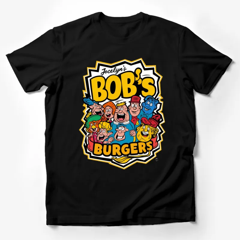 Bob's Burgers Family Cartoon TV Show Graphic T-Shirt, Colorful Character Tee Male T-Shirt