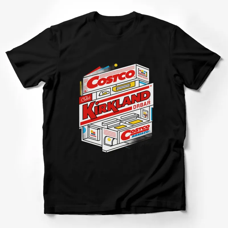 Costco Kirkland Signature Inspired Vintage Graphic T-Shirt, Bold Retro Design Tee, Unisex Fashion Male T-Shirt