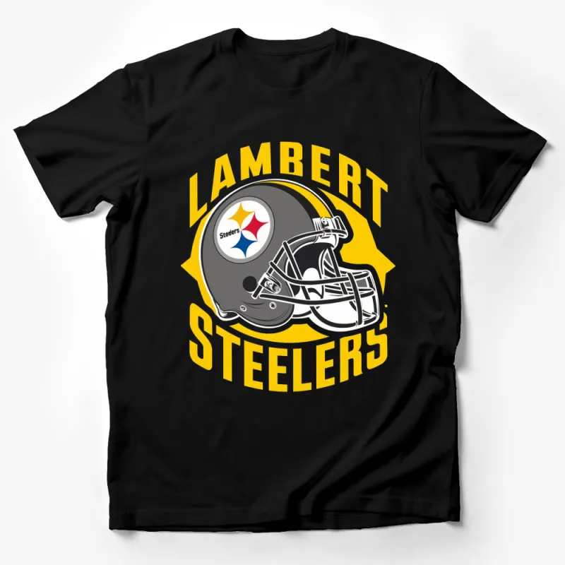 Pittsburgh Steelers Helmet Graphic T-Shirt, Fan Gear Football Sports Tee, Vintage Style Apparel for Men and Women Male T-Shirt