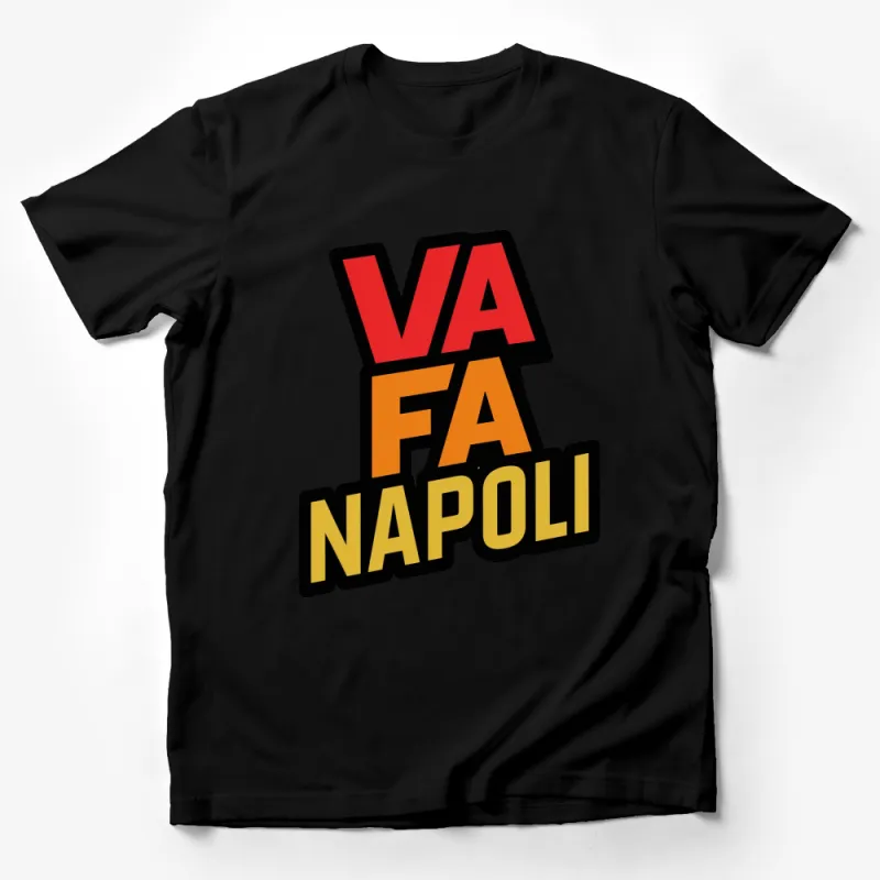 Bold VA FA NAPOLI Red Yellow Black T-Shirt, Italian Inspired Graphic Tee, Unisex Fashion Male T-Shirt