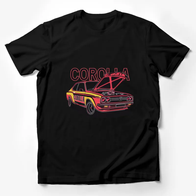 Vintage Corolla Car T-Shirt, Classic Car Collector Tee, Retro Automobile Graphic Shirt, Gift for Car Enthusiasts Male T-Shirt