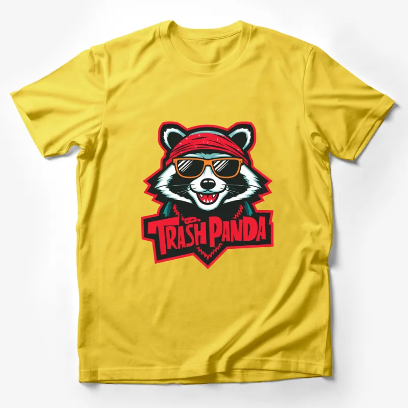 Funky Trash Panda Raccoon Graphic T-Shirt, Urban Hipster Animal Tee, Cool Streetwear Fashion, Unisex Shirt Male T-Shirt