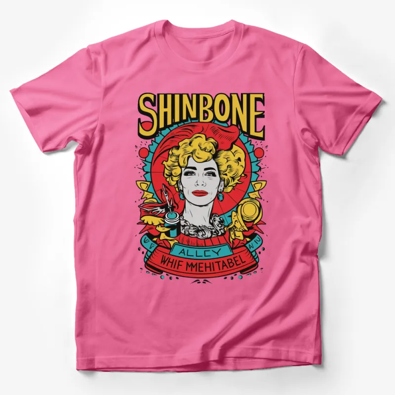 Vintage Shinbone Alley T-Shirt, Colorful Lucille Ball Retro Graphic Tee, Unisex Male T-Shirt