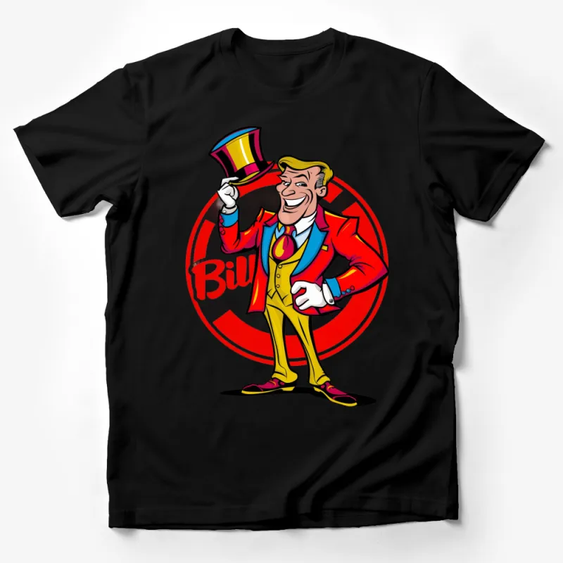 Vintage Ringmaster T-Shirt, Circus Theme Graphic Tee, Men's Colorful Ringmaster Design, Vibrant Retro Style Shirt Male T-Shirt