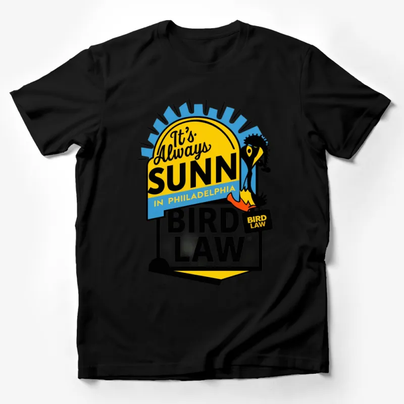 It's Always Sunny in Philadelphia Bird Law T-Shirt, Funny TV Show Graphic Tee, Unisex Cotton Shirt Male T-Shirt