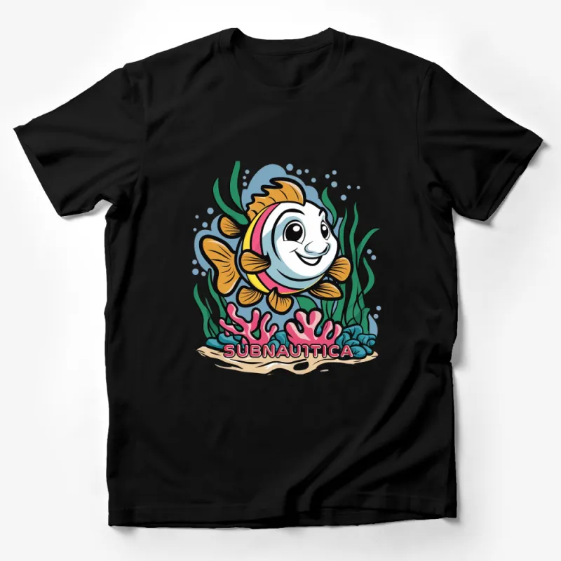 Colorful Fish Cartoon T-Shirt, Subnautica Inspire Kids and Adults Tee Male T-Shirt