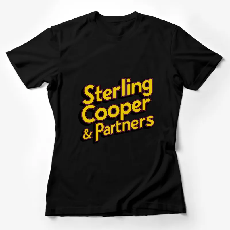 Retro Sterling Cooper and Partners Logo T-Shirt, Vintage Advertising Fan Tee, Unique Graphic Design Shirt, Classic TV Show Merchandise Female T-Shirt