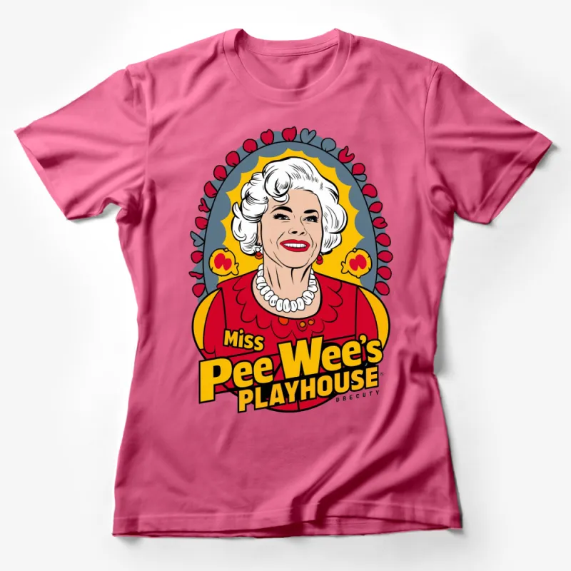 Vintage Miss PeeWee's Playhouse Comic Style T-Shirt, Retro Graphic Tee, Unique Pop Culture Shirt Female T-Shirt