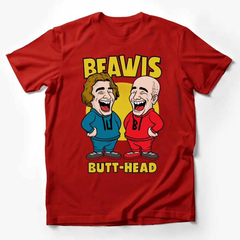 Beavis and Butt-Head Classic Cartoon Graphic T-Shirt, Retro 90s MTV Design, Unisex Adult Tee Male T-Shirt