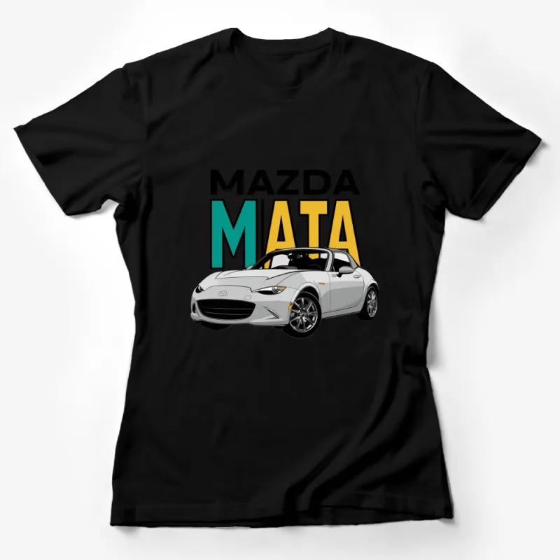 Mazda Miata Graphic T-Shirt, Sports Car Enthusiast Tee, Unisex Car Lover Gift, Casual Streetwear, Adult Sizes Female T-Shirt