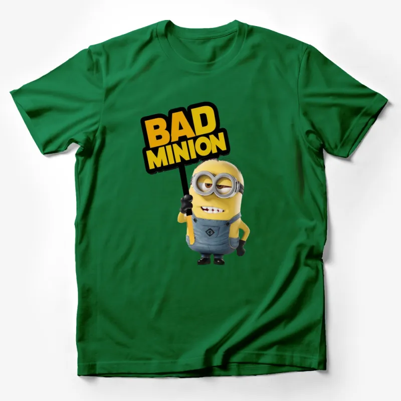 Bad Minion Graphic T-Shirt, Funny Minion Movie Tee, Comfy Unisex Casual Shirt Male T-Shirt