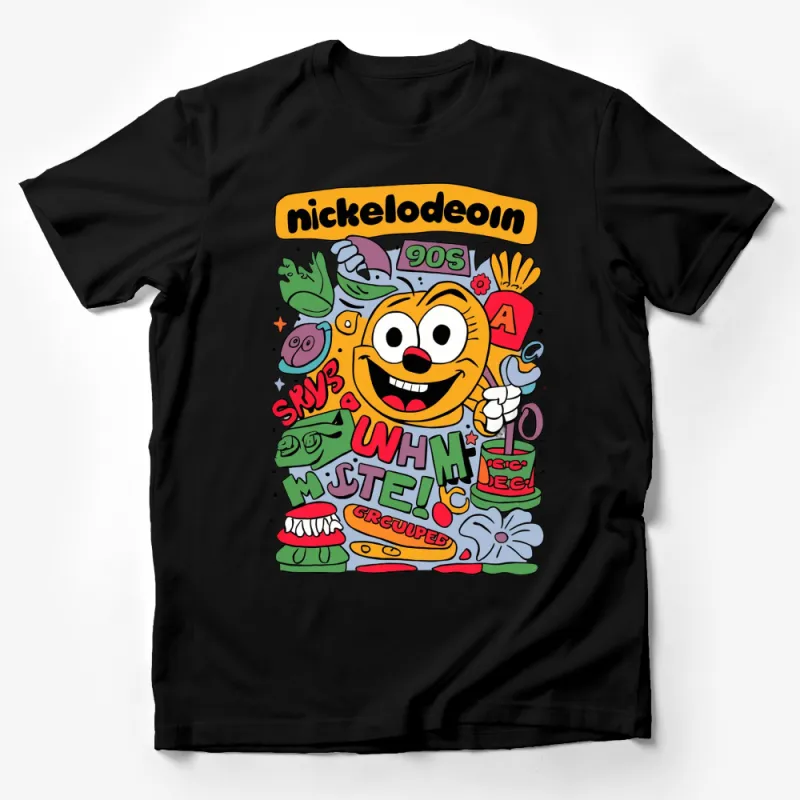 Nickelodeon 90s Cartoon Characters Retro T-Shirt, Vintage Classic TV Show Apparel Male T-Shirt