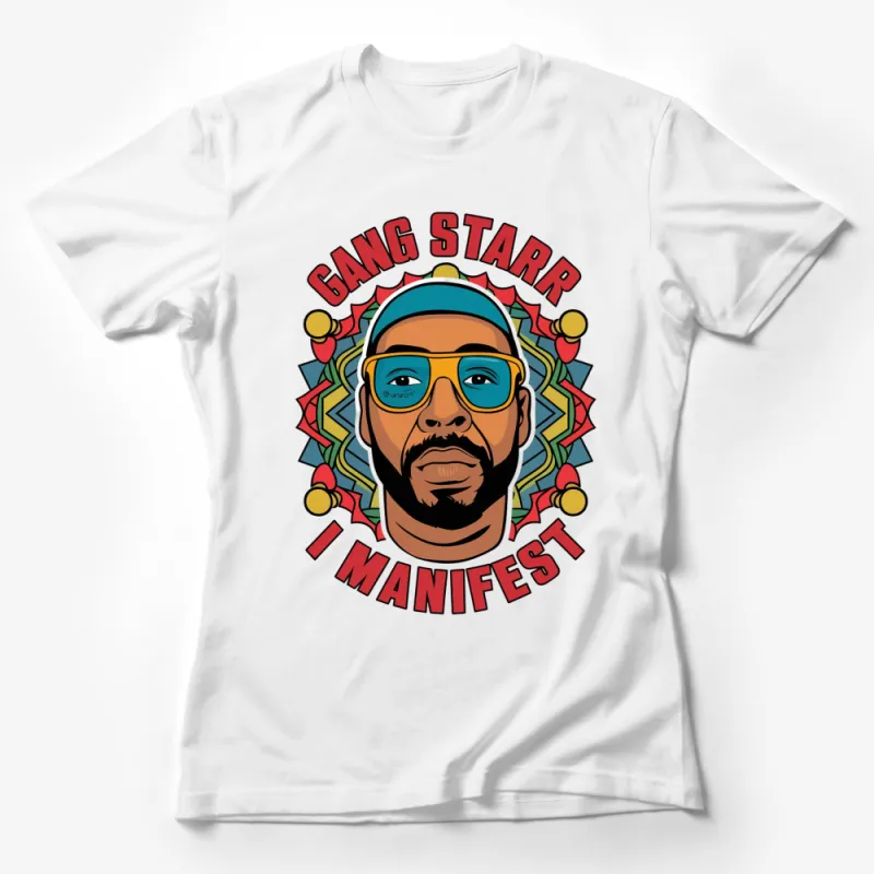 Gang Starr Manifest Hip Hop T-Shirt, Retro Music Fan Apparel, Colorful Graphic Tee, Unique Gift for Hip Hop Lovers Female T-Shirt