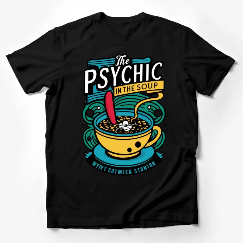 Retro Psychic in the Soup Graphic Tee, Vibrant Colors Unisex T-Shirt Male T-Shirt