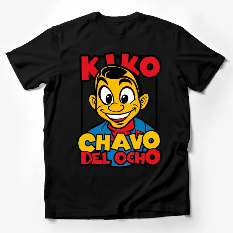 Kiko Chavo Del Ocho Cartoon T-Shirt, Retro Graphic Tee, Kids and Adults Apparel Male T-Shirt