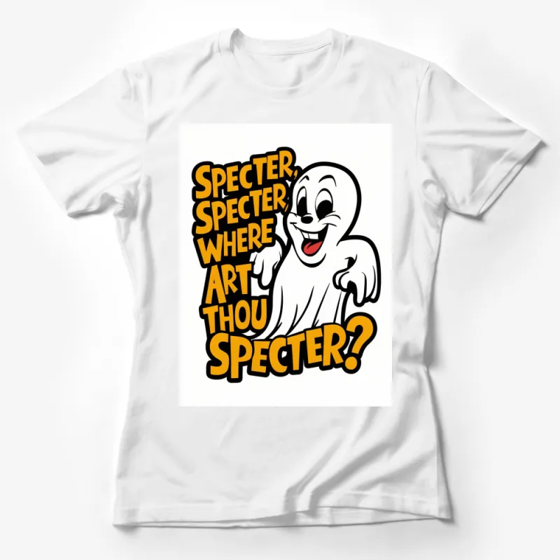 Classic Casper the Friendly Ghost T-Shirt, Specter Where Art Thou? Comic Tee Female T-Shirt