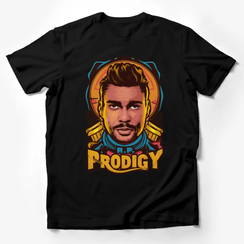 Vibrant Prodigy Graphic T-Shirt, Colorful Retro Style Portrait, Unisex Tee Male T-Shirt