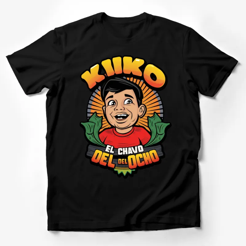 El Chavo Del Ocho Graphic T-Shirt, Vintage Cartoon Style, Kiko Design, Bold Colors Male T-Shirt