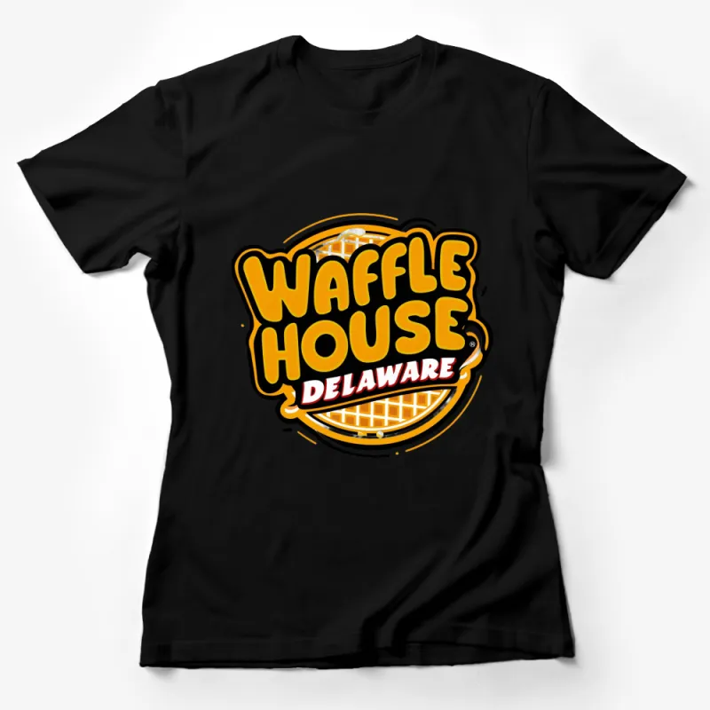 Delaware Waffle House Graphic T-Shirt, Casual Diner Tee, Foodie Gift, Retro Style Top Female T-Shirt