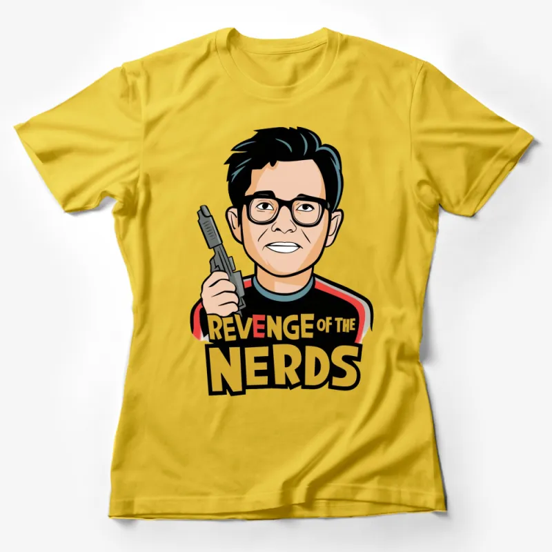 Revenge of the Nerds Graphic Tee, Vintage Style Nerdy T-Shirt, Geek Culture Pop Art, Retro Movie Inspired Top Female T-Shirt