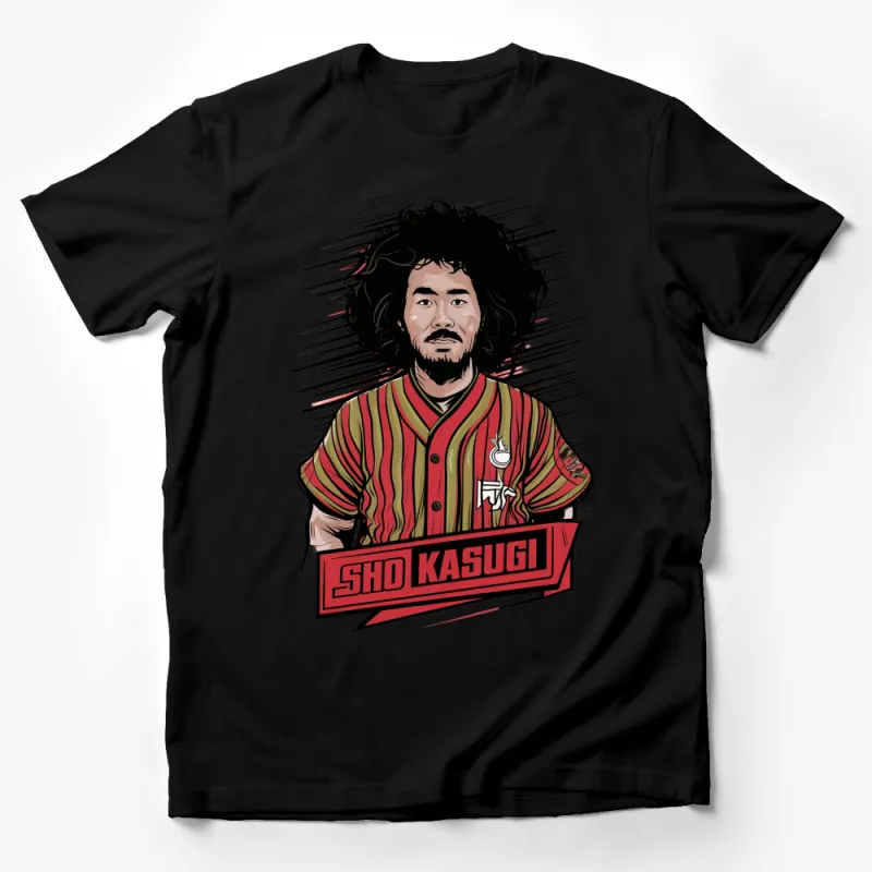 Vintage Sho Kasugi Graphic Tee, Retro Ninja Movie Inspired T-Shirt, Unique Pop Culture Apparel Male T-Shirt