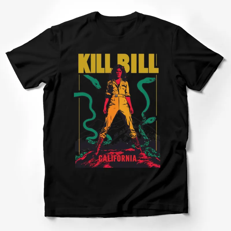 Kill Bill Inspired T-Shirt, Vintage Movie Poster Style, California Graphic Tee, Unisex Male T-Shirt