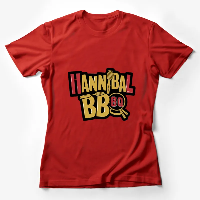 Hannibal BBQ Graphic T-Shirt, Vintage Style Barbecue Tee, Food Lover Gift, Unisex Shirt Design Female T-Shirt