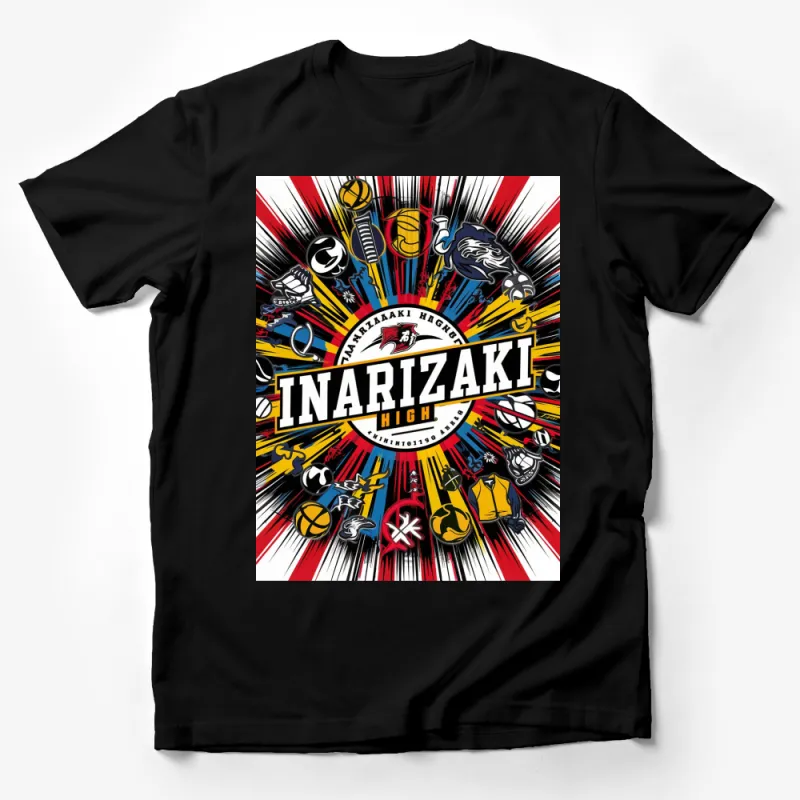 Inarizaki High Anime Volleyball Team Graphic T-Shirt, Colorful Sports Inspired Tee, Unisex Manga Fan Apparel Male T-Shirt