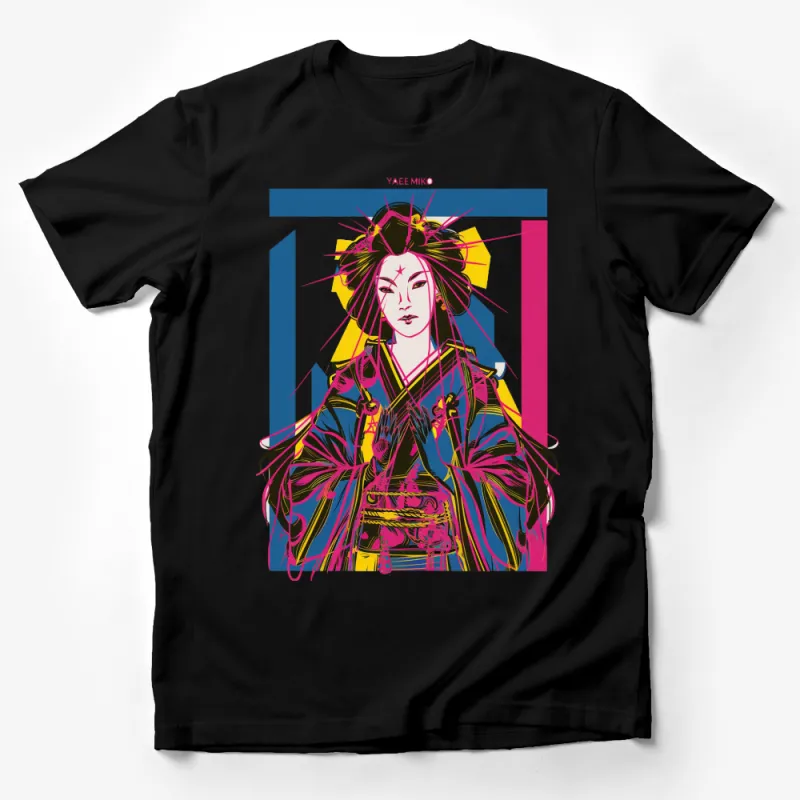 Vibrant Yaee Miko Graphic T-Shirt, Japanese Anime Inspired Art, Pop Culture Fashion, Unique Gift Male T-Shirt