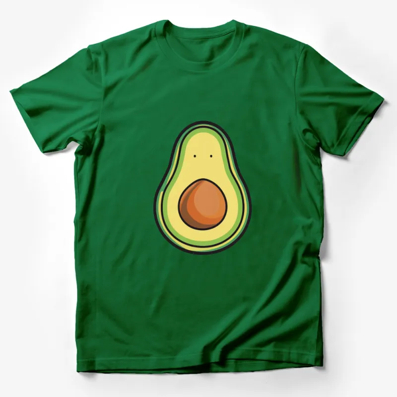 Cute Avocado T-Shirt, Funny Vegan Tee, Unisex Fruit Graphic Shirt, Gift for Vegetarians Male T-Shirt