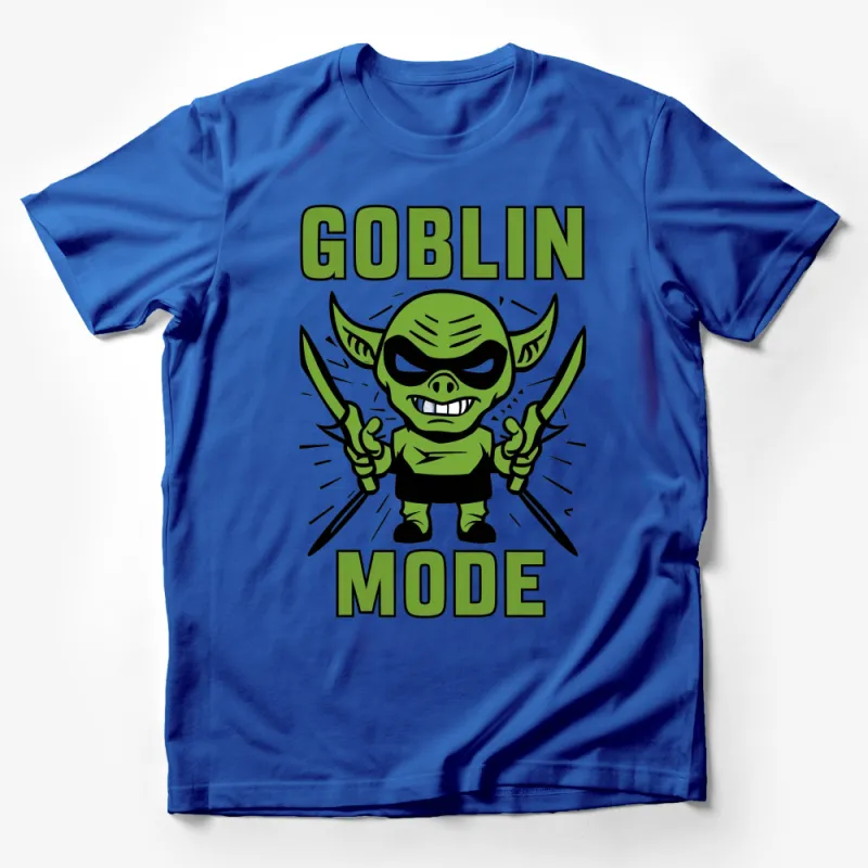 Goblin Mode Green Monster Graphic T-Shirt, Unisex Fantasy Creature Tee, Unique Gift for Gamers Male T-Shirt