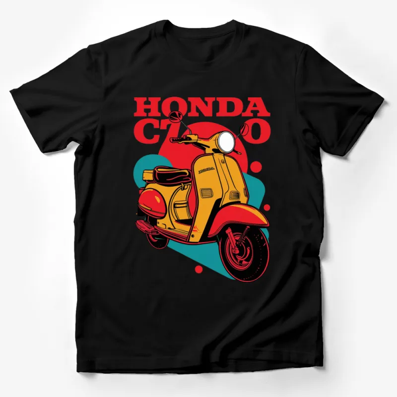 Vintage Honda C70 Scooter T-Shirt, Classic Motorcycle Enthusiast Gift, Retro Bike Tee Male T-Shirt