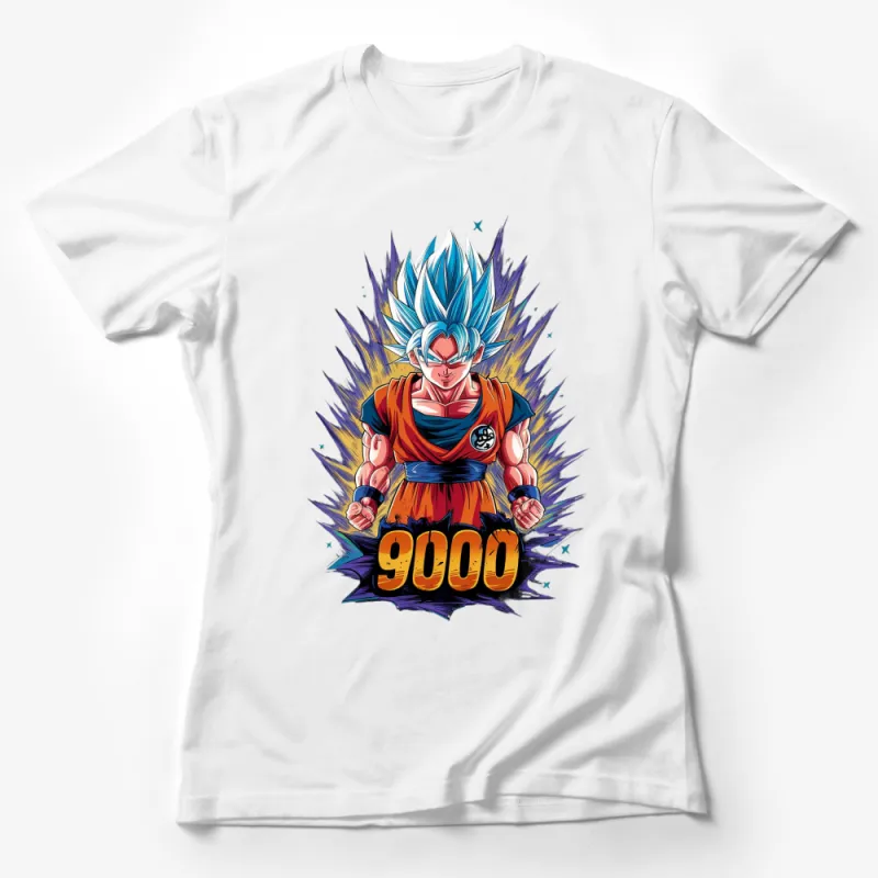 Super Saiyan Blue Goku T-Shirt, Anime Dragon Ball Inspired Tee, Fan Gift Female T-Shirt